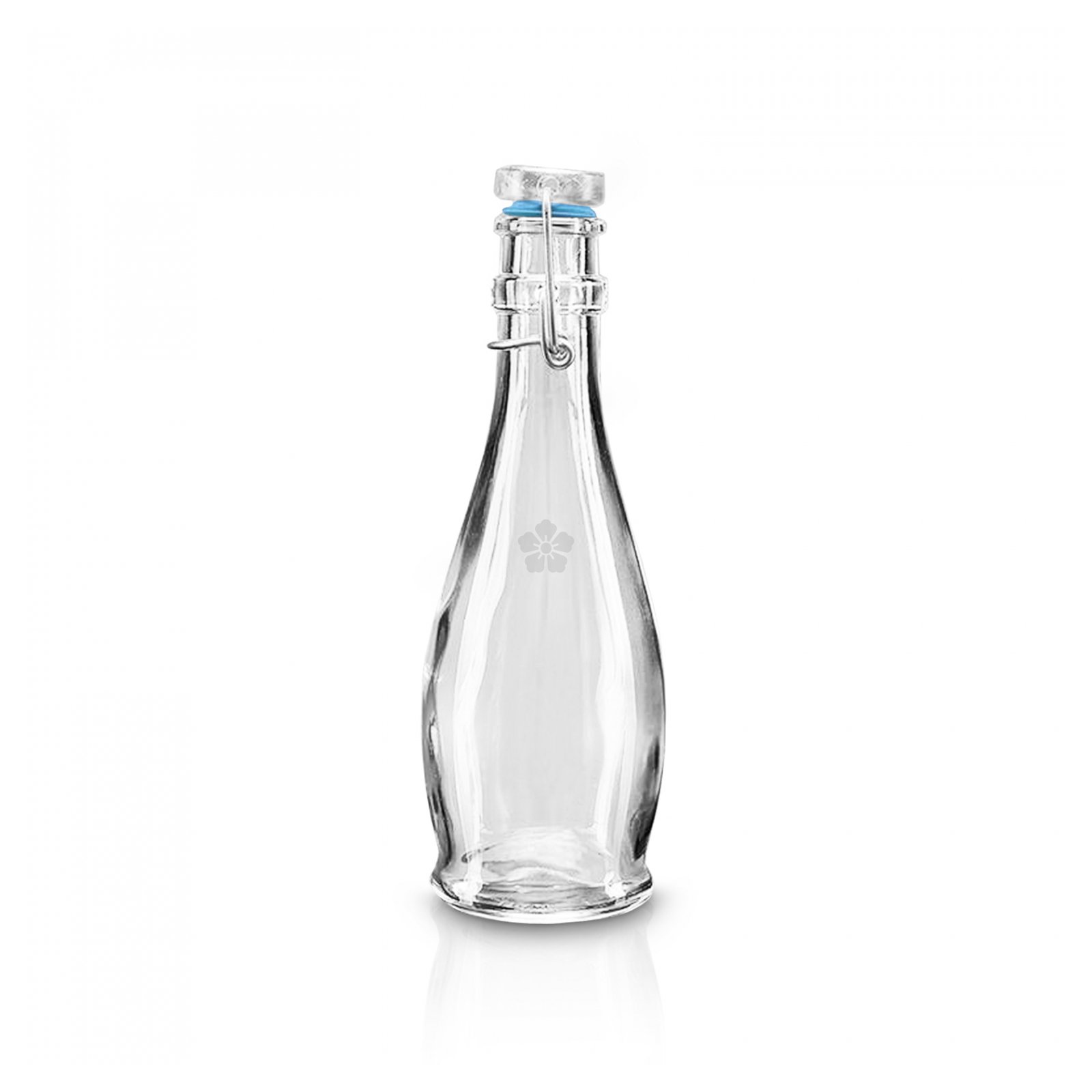 Promotional Curved Swing Top Glass Bottle 355ml Personalised By Mojo