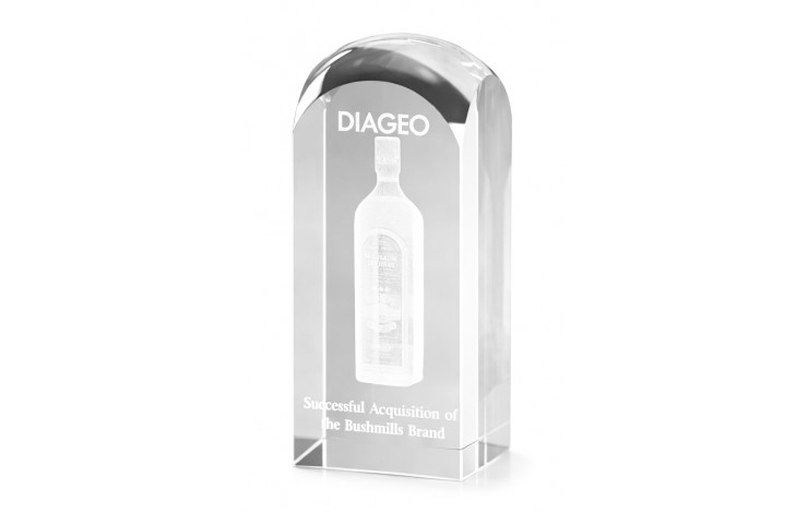 3D Engraved Tower Paperweight