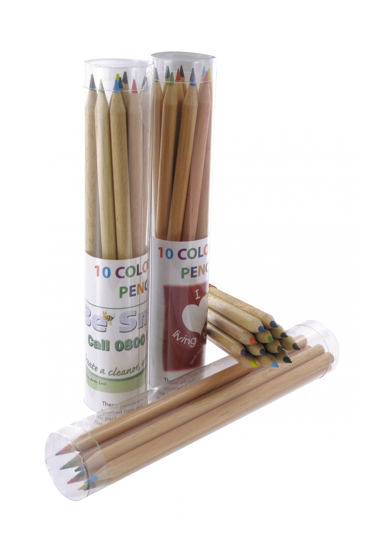 Promotional Wooden Colouring Pencils, Personalised by MoJo Promotions