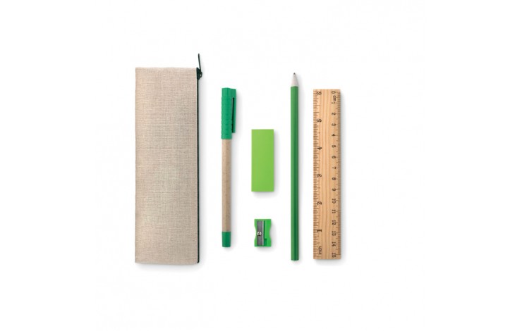 Wooden Pencil Case Set