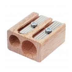 Wooden Pencil Sharpener - Double