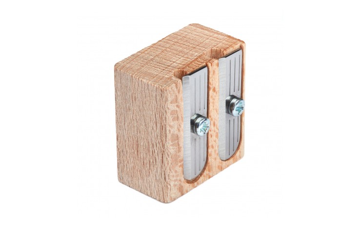 Wooden Pencil Sharpener - Double