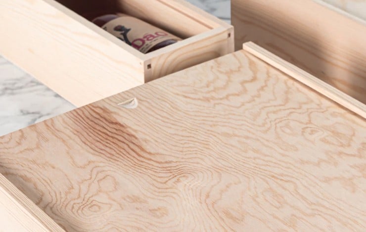 Wooden Sliding Lid Box