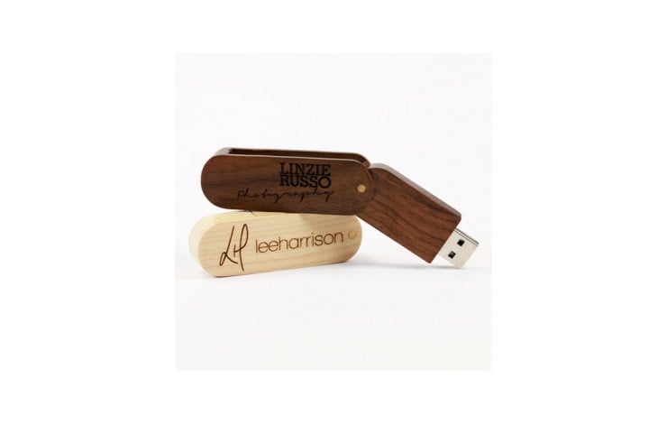 Wooden Swivel USB