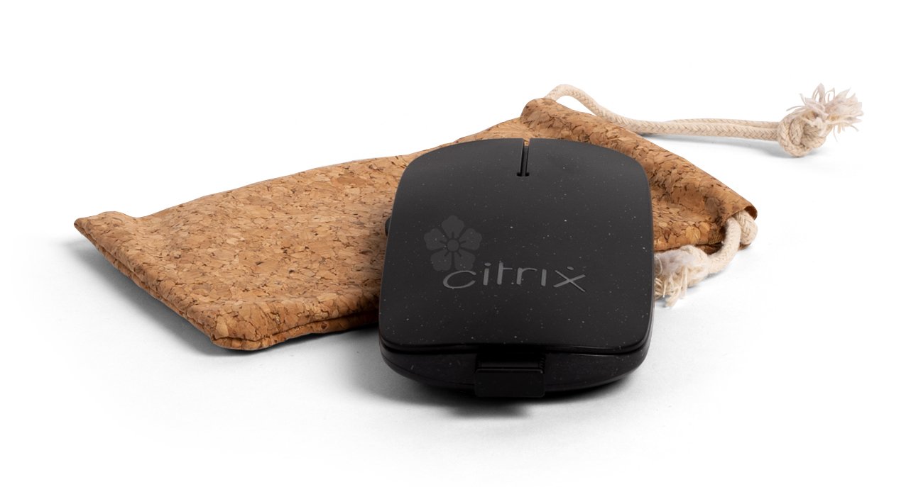Promotional Xoopar Pokket Wheat Straw Wireless Mouse, Personalised by ...
