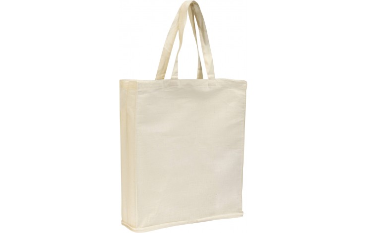 Zipped Cotton Fold-up Shopper
