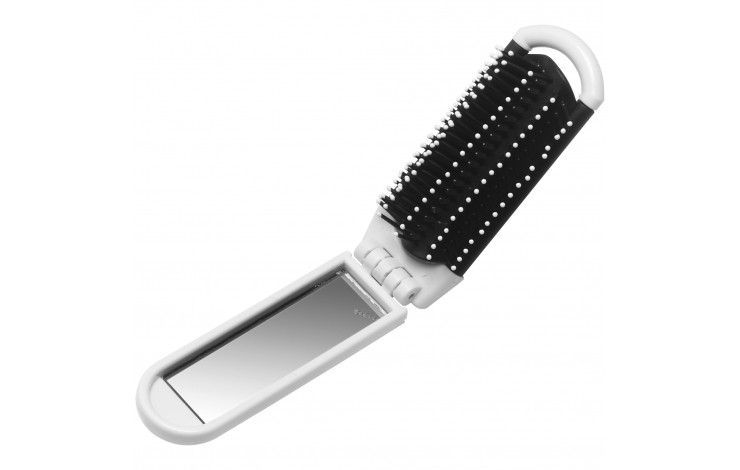 White Folding Hair Brush